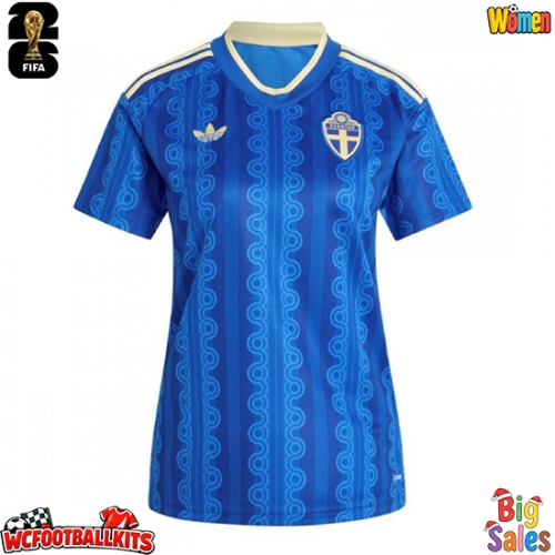 Sweden Replica Away Stadium Shirt for Women World Cup 2026 Short Sleeve